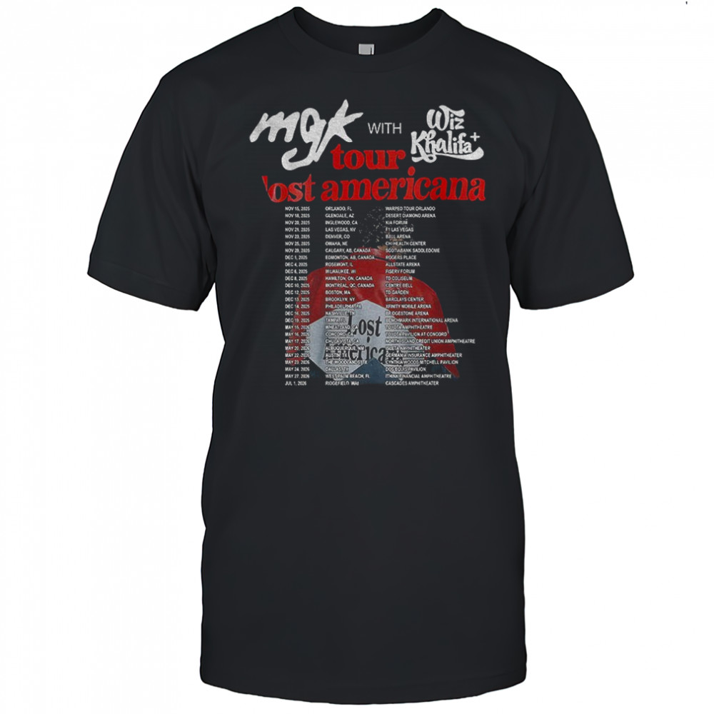 MCK with Wiz Khalifa Concert tour Lost Americana shirt