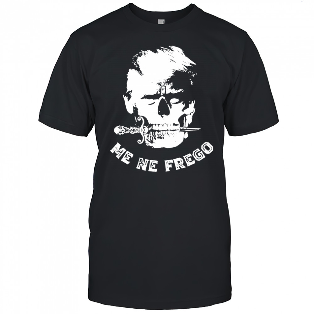Me Ne Frego skull graphic shirt