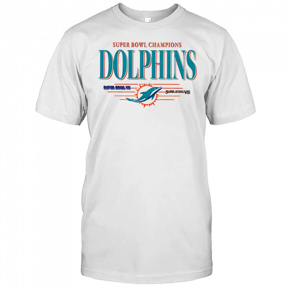 Miami Dolphins NFL Super Bowl Champions The team’s championships vintage logo shirt