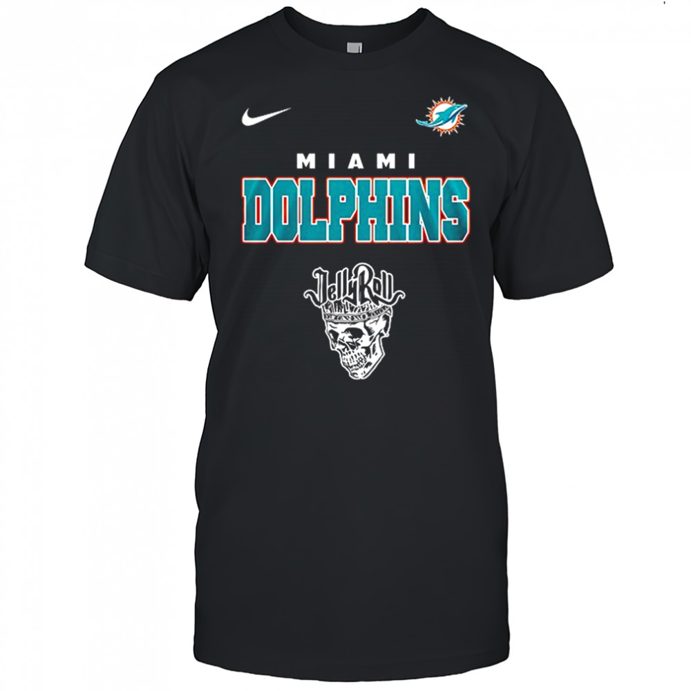 Miami Dolphins x Jelly Roll meets football logo shirt