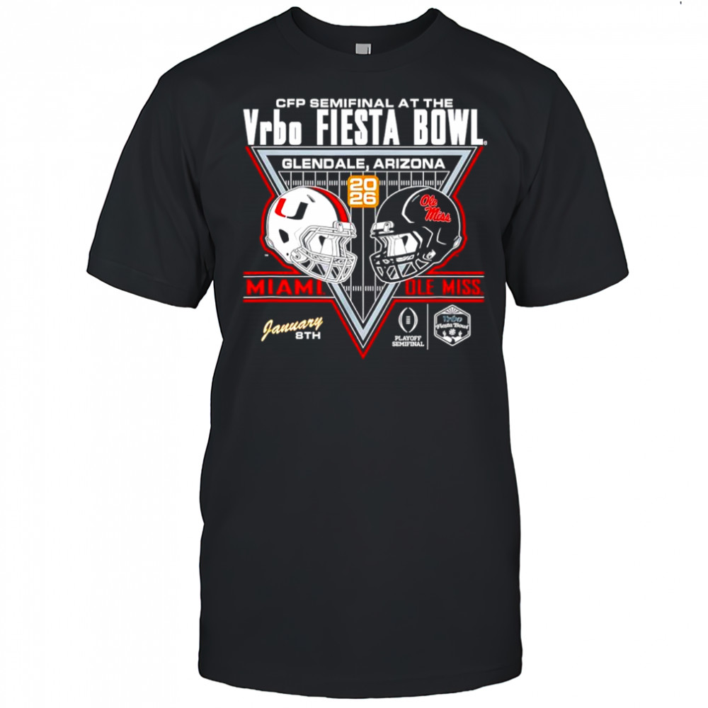 Miami Hurricanes v Ole Miss Rebels CFP Semi Fiesta Bowl 2026 shirt