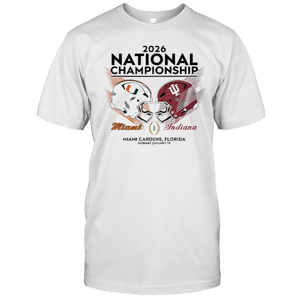Miami Vs Indiana CFP National Championship 2026 shirt