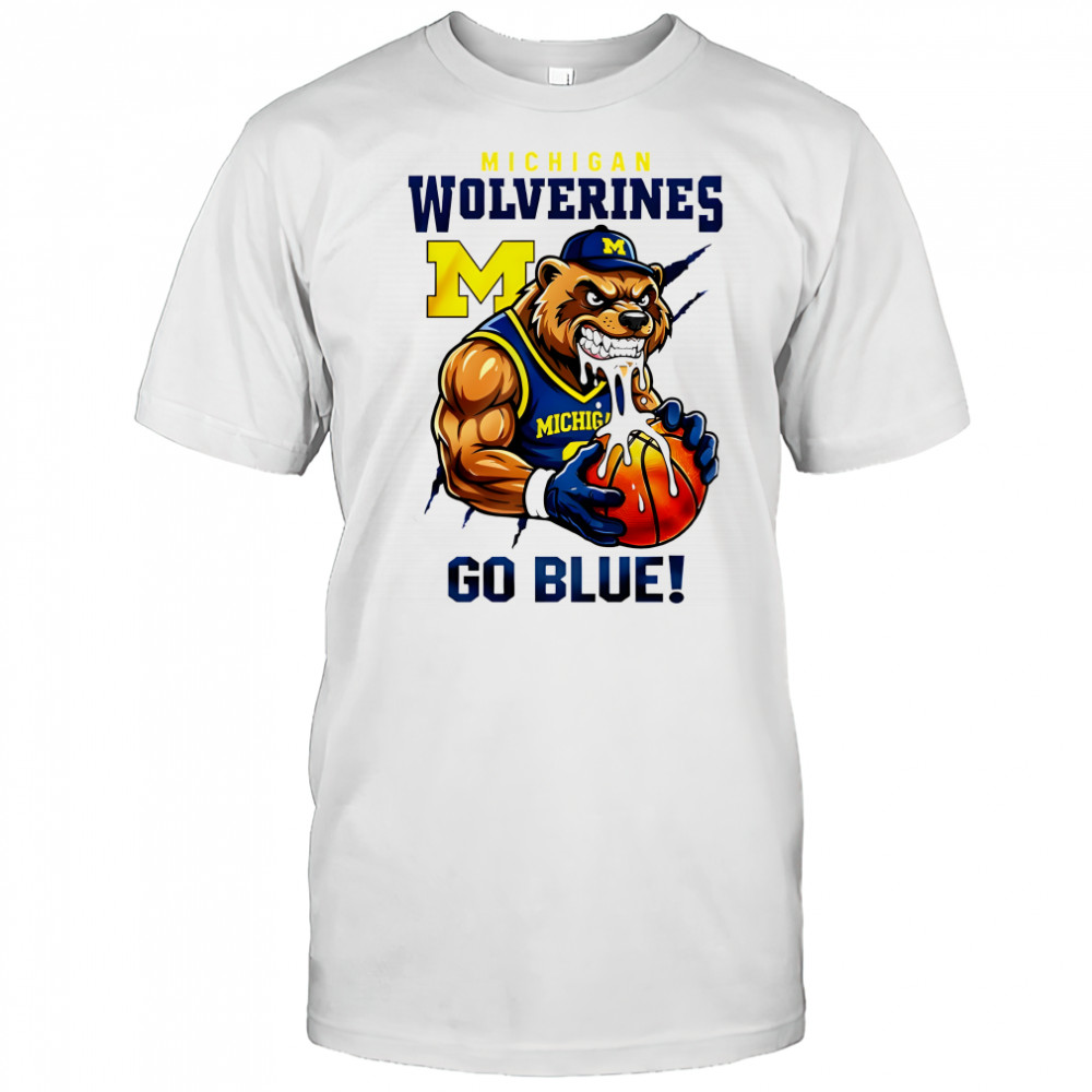 Michigan Wolverines Basketball Mascot Go Blue Shirt