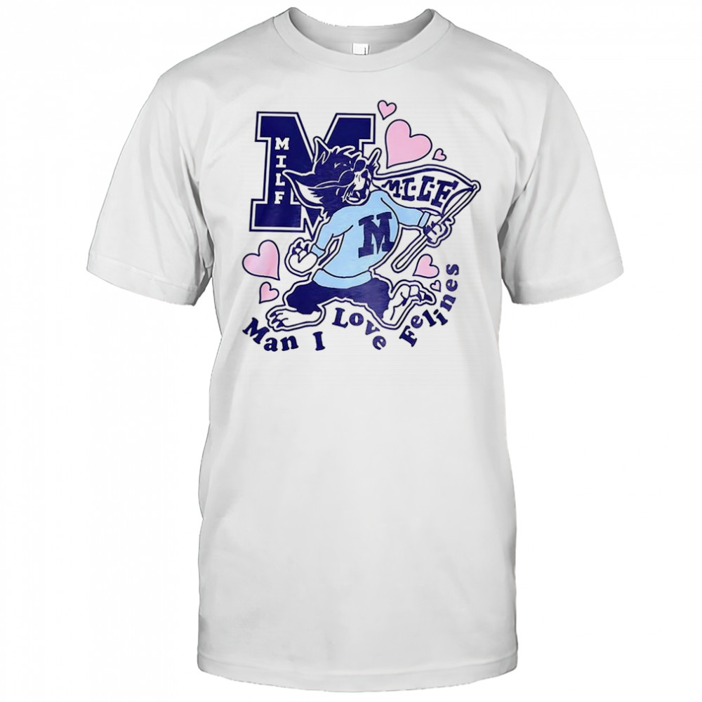 MILF Man I love Fettuccine wildcat mascot shirt