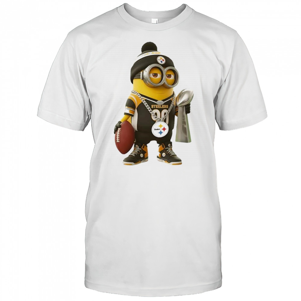 Minion in Pittsburgh Steelers team Vince Lombardi Trophy Super Bowl shirt