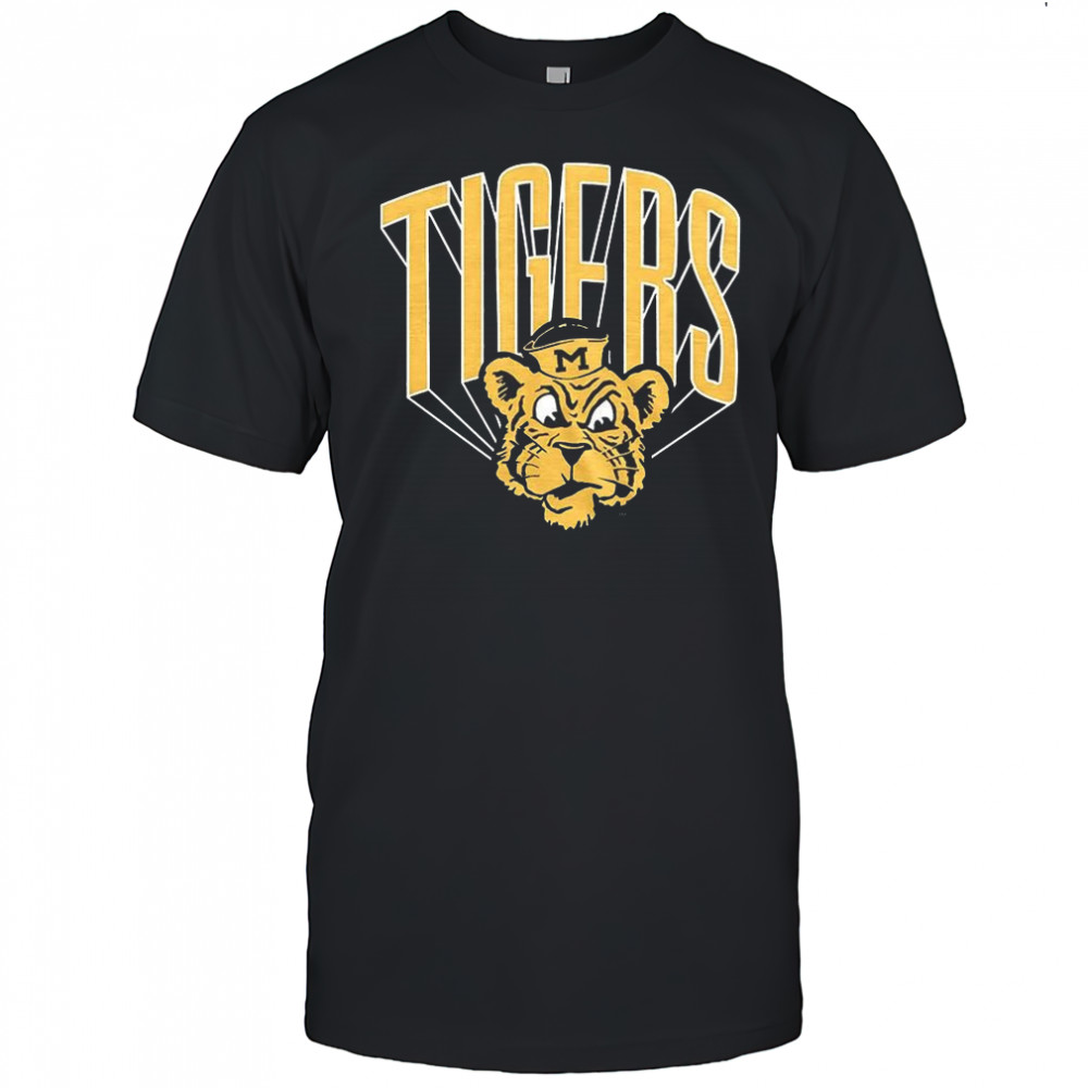 Missouri Tigers football Missouri Lines College Vault lightweight mascot shirt