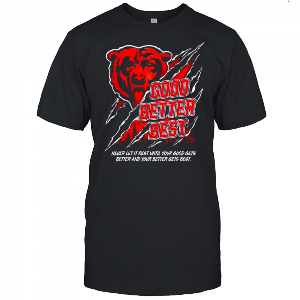 Never Let It Rest Motivation Chicago Bear shirt