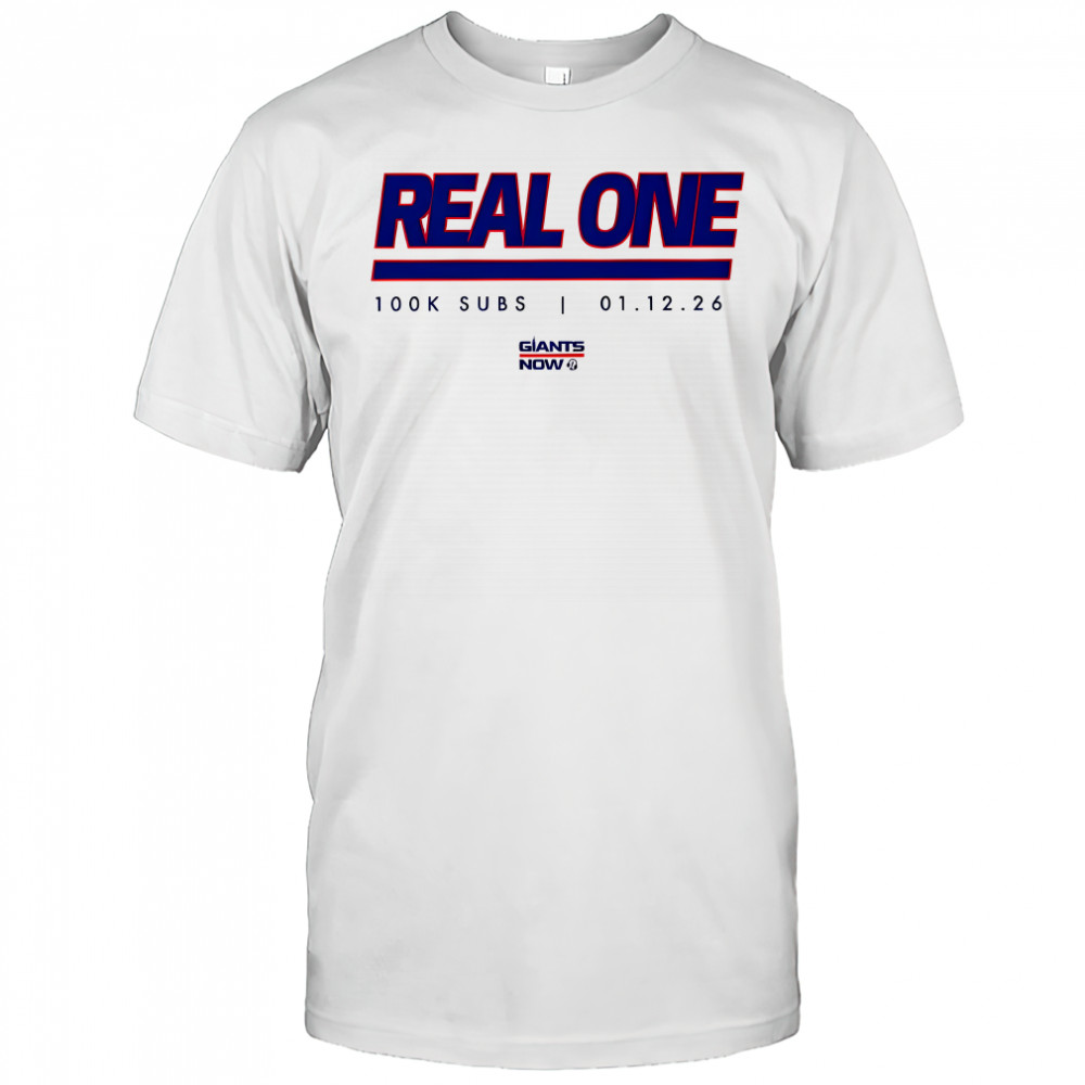 New York Giants real one k subs shirt