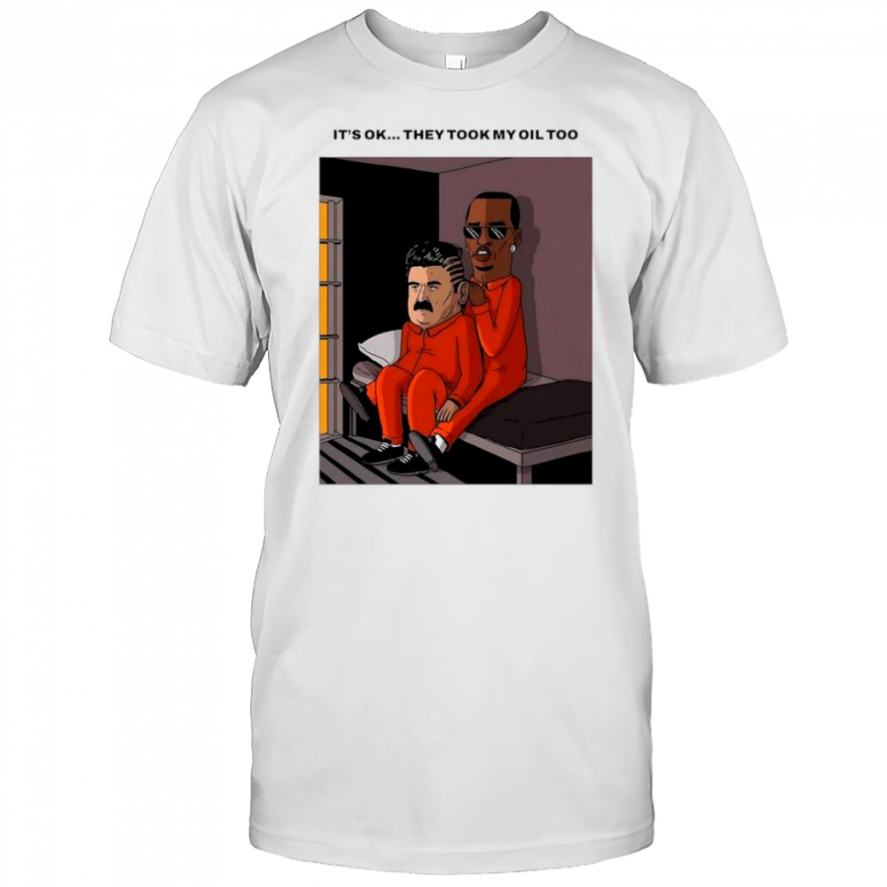Nicolás Maduro and Diddy captured meme caricature shirt