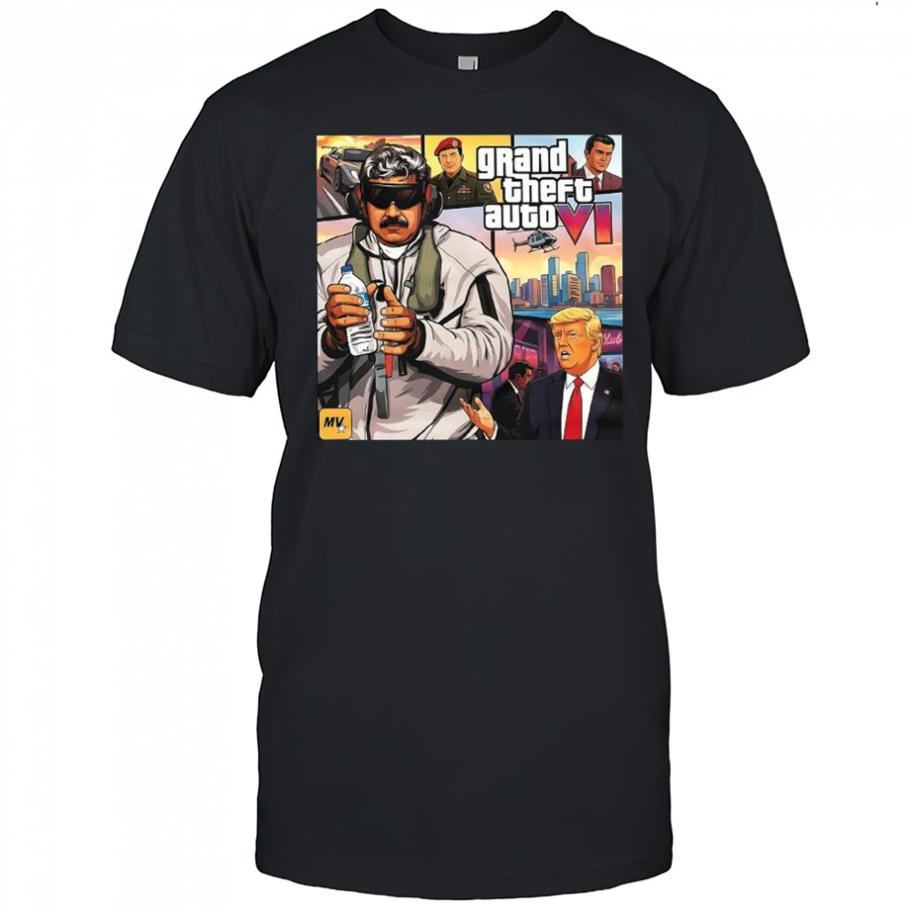 Nicolás Maduro and Trump Grand Theft Auto VI shirt