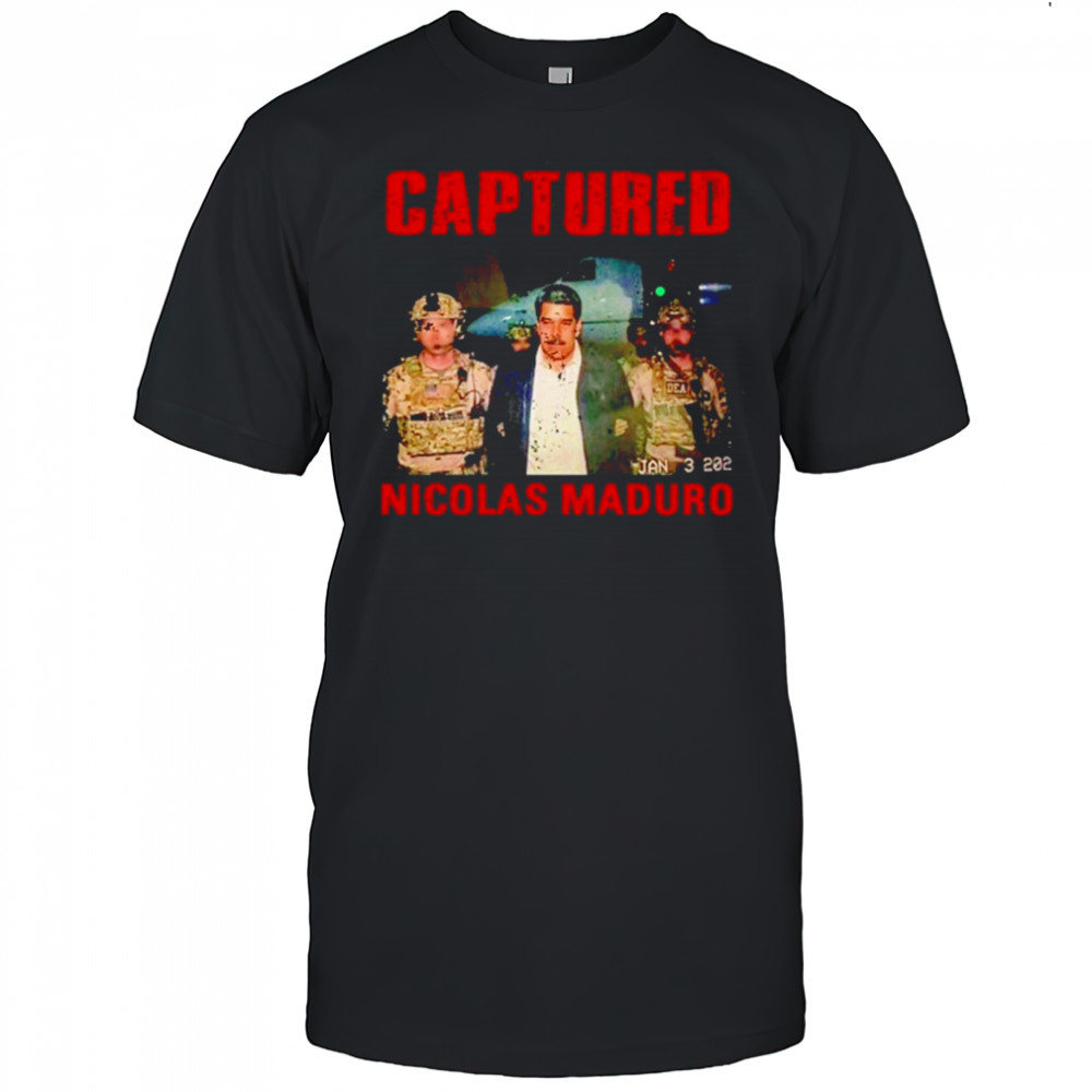 Official Captured Nicolas Maduro Free Venezuela shirt