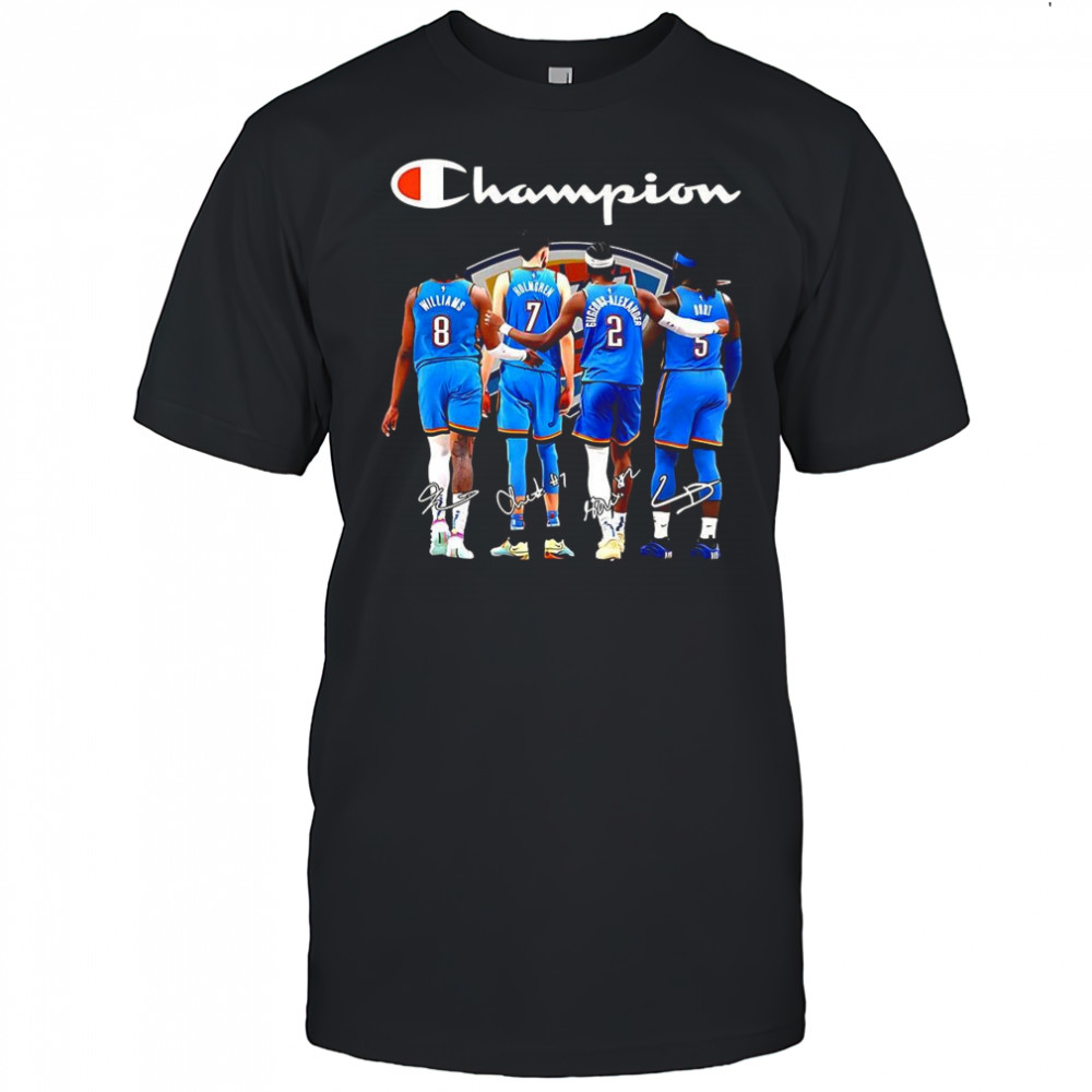 Oklahoma City Thunder NBA Champion Williams Holmgren Gilgeous-Alexander Dort signature shirt