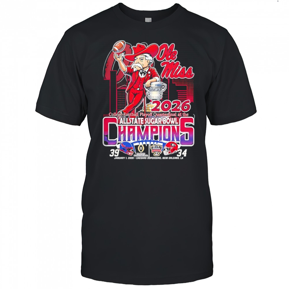 Ole Miss Rebells College Football Playoff Quarterfinal at the Allstate Sugar Bowl 2026 shirt