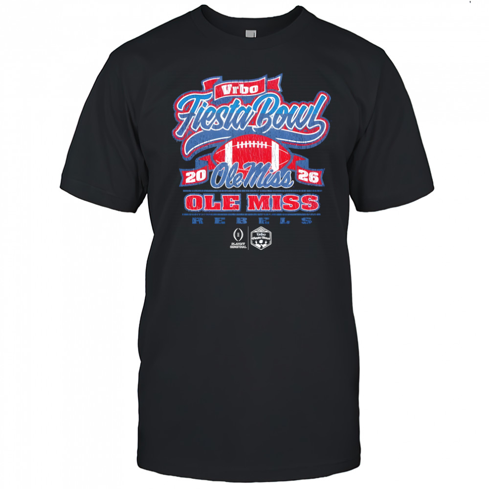Ole Miss Rebels CFP Semifinal Scripted 2026 Vrbo Fiesta Bowl shirt