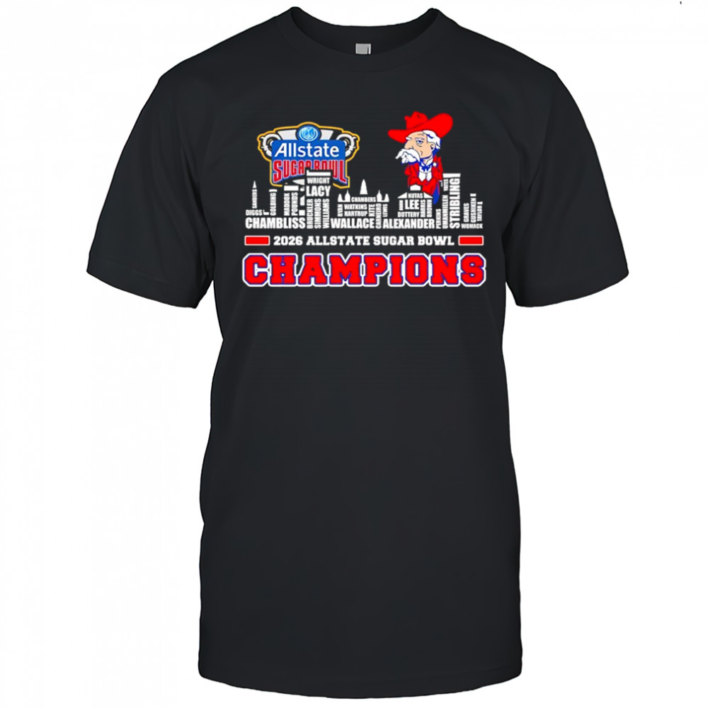 Ole Miss Rebels name of legends Allstate Sugar Bowl Champions shirt