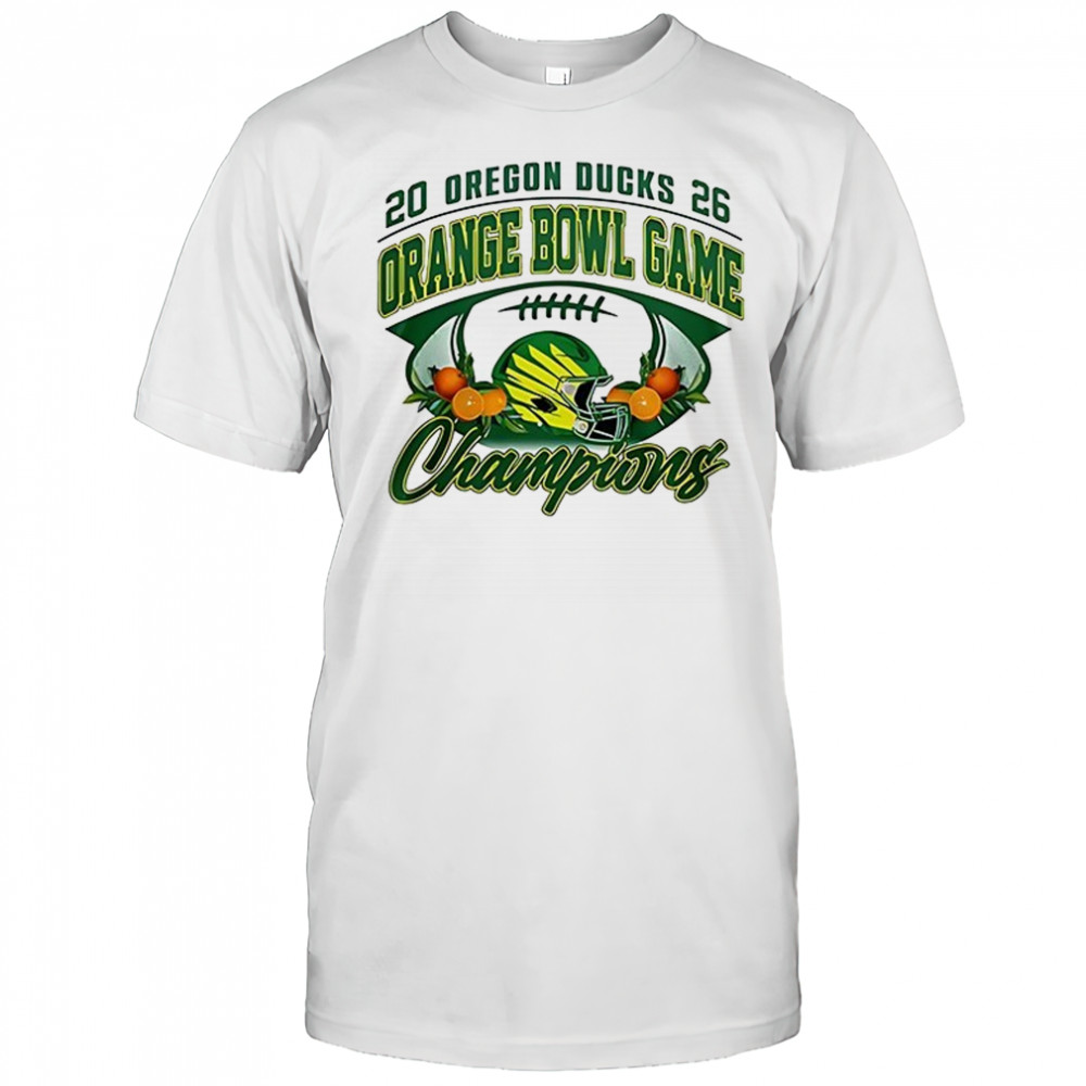 Oregon Ducks 2026 Orange Bowl Champions football logo shirt