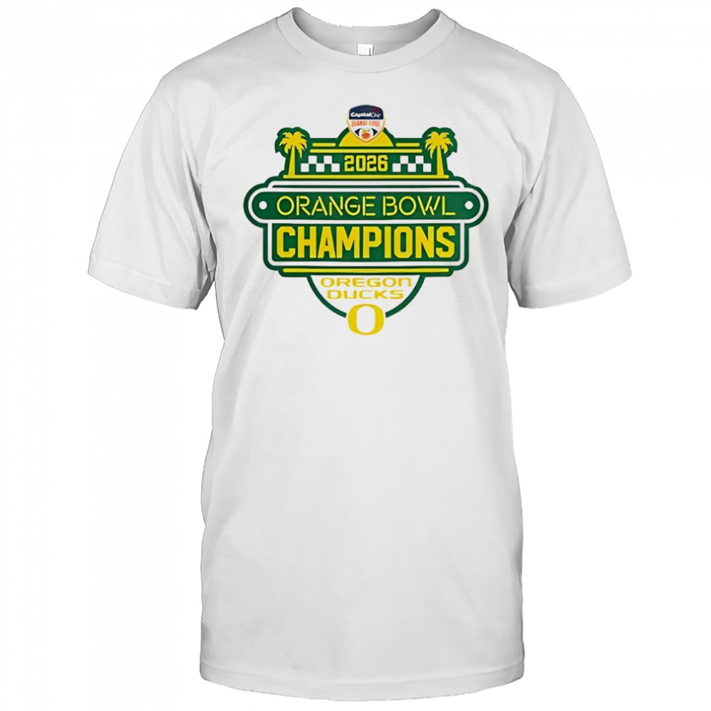 Oregon Ducks Football 2026 Orange Bowl Champions Logo shirt