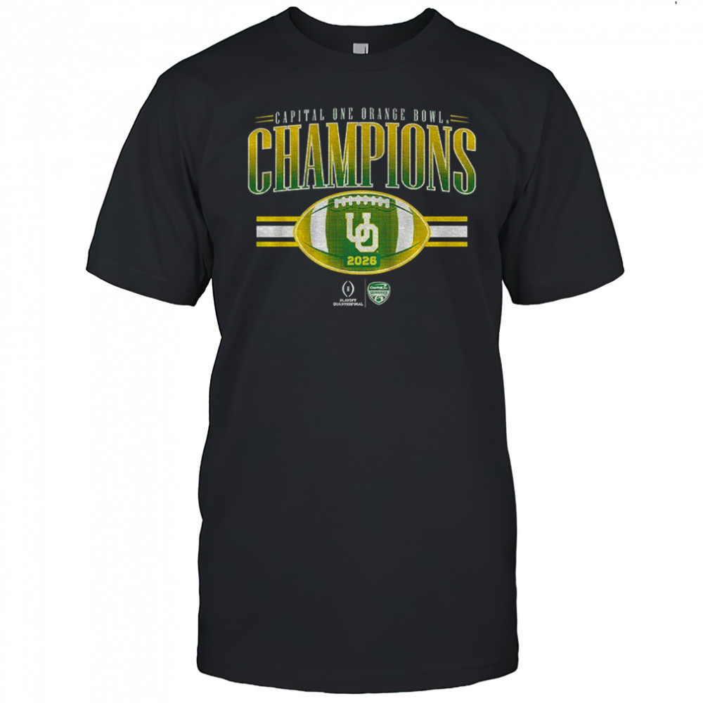 Oregon Ducks football CFP Capital One Orange Bowl Champions 2025 logo shirt