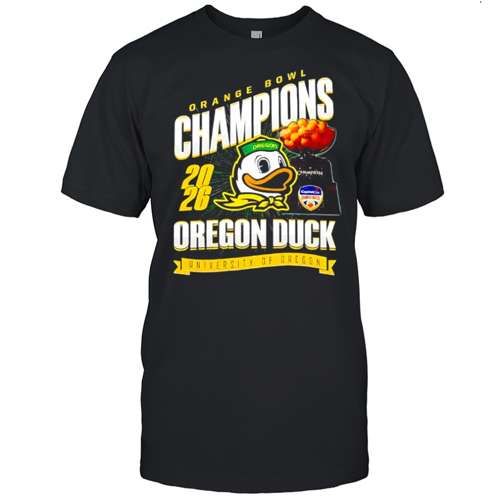 Oregon Ducks football Orange Bowl Champions 2026 shirt