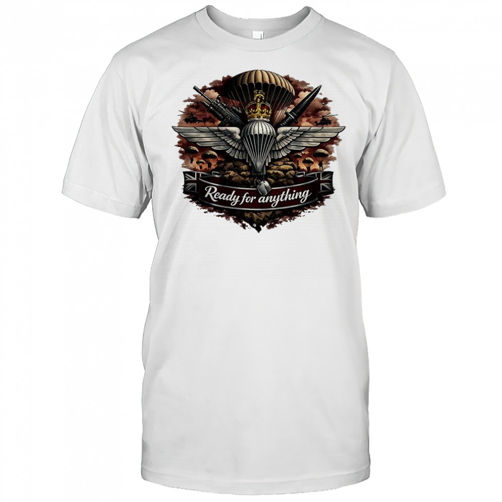 Parachute regiment Ready for anything logo retro shirt