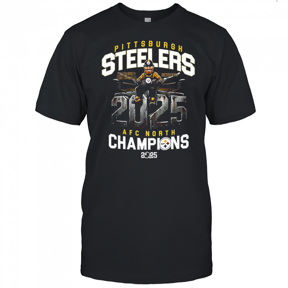 Pittsburgh Steelers AFC North Champions 2025 mascot shirt