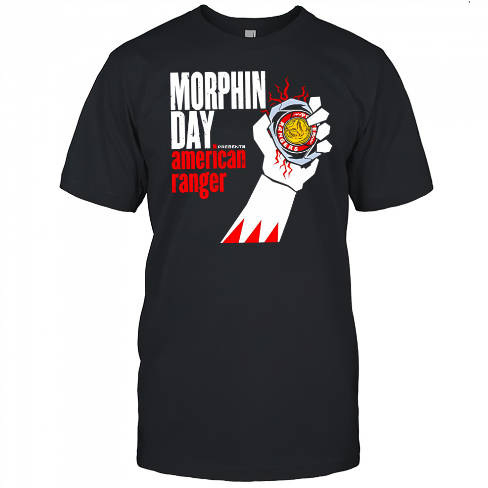 Power Rangers Morphin day presents American range shirt
