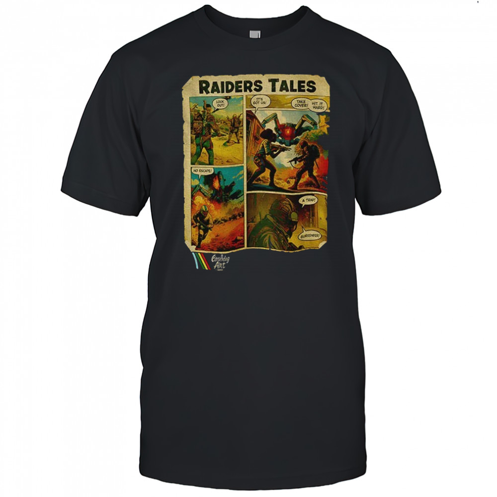 Raiders tales comic arc raiders inspired extraction looter scene shirt