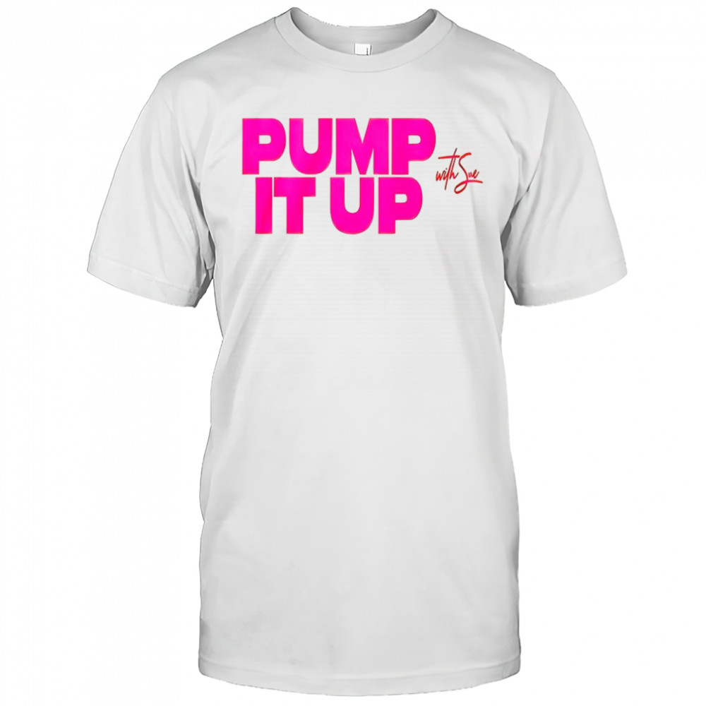 Rob Anderson wearing pump it up shirt