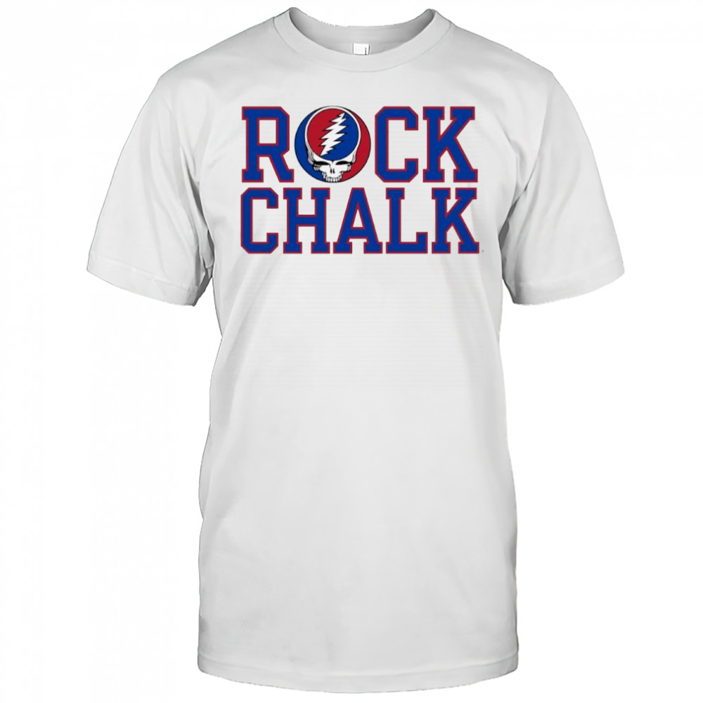 Rock Chalk University of Kansas and the Grateful Dead shirt