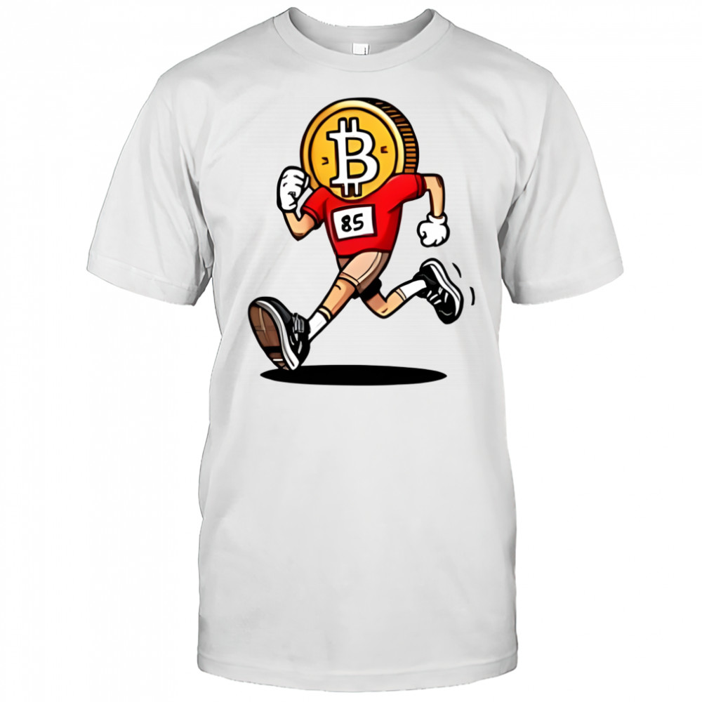 Running bitcoin shirt