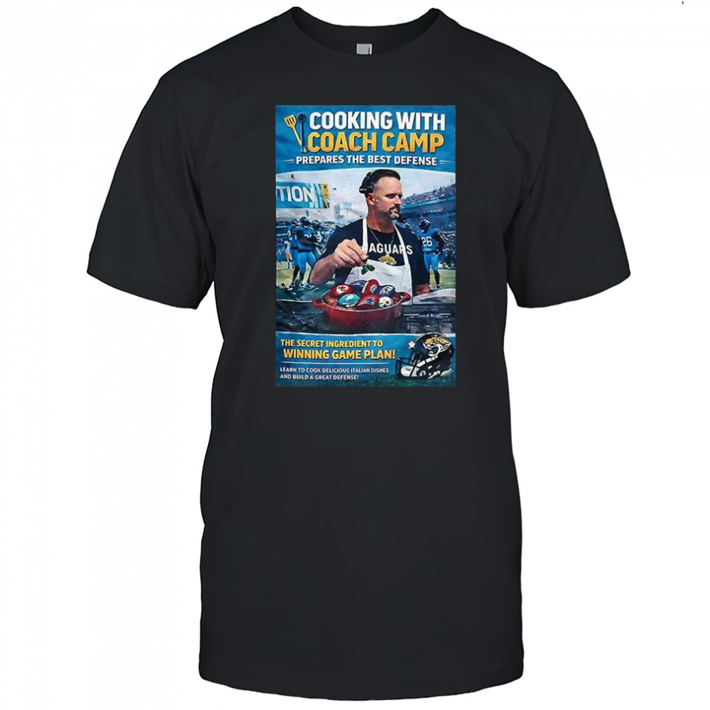 Ryan Nielsen Cooking with coach camp shirt