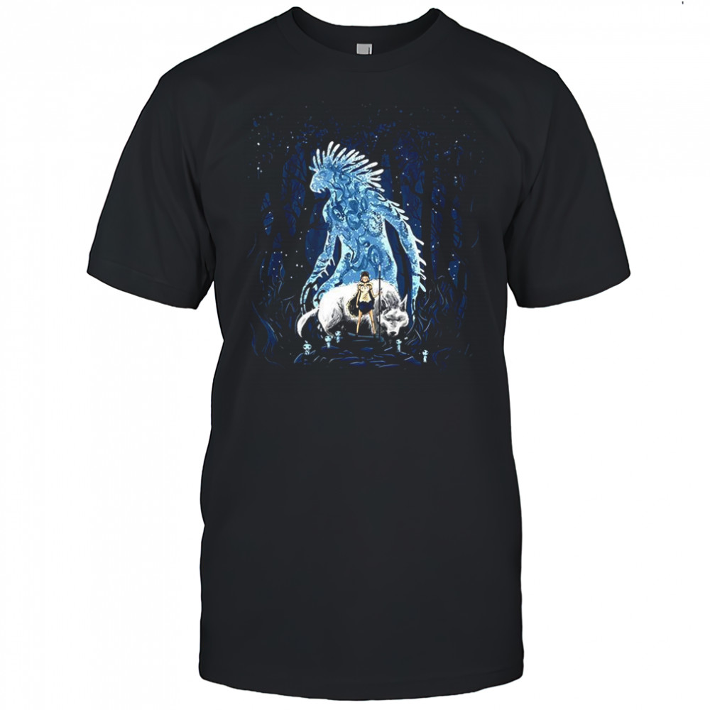 San and Forest Spirit Princess Mononoke The princess in the forest anime shirt