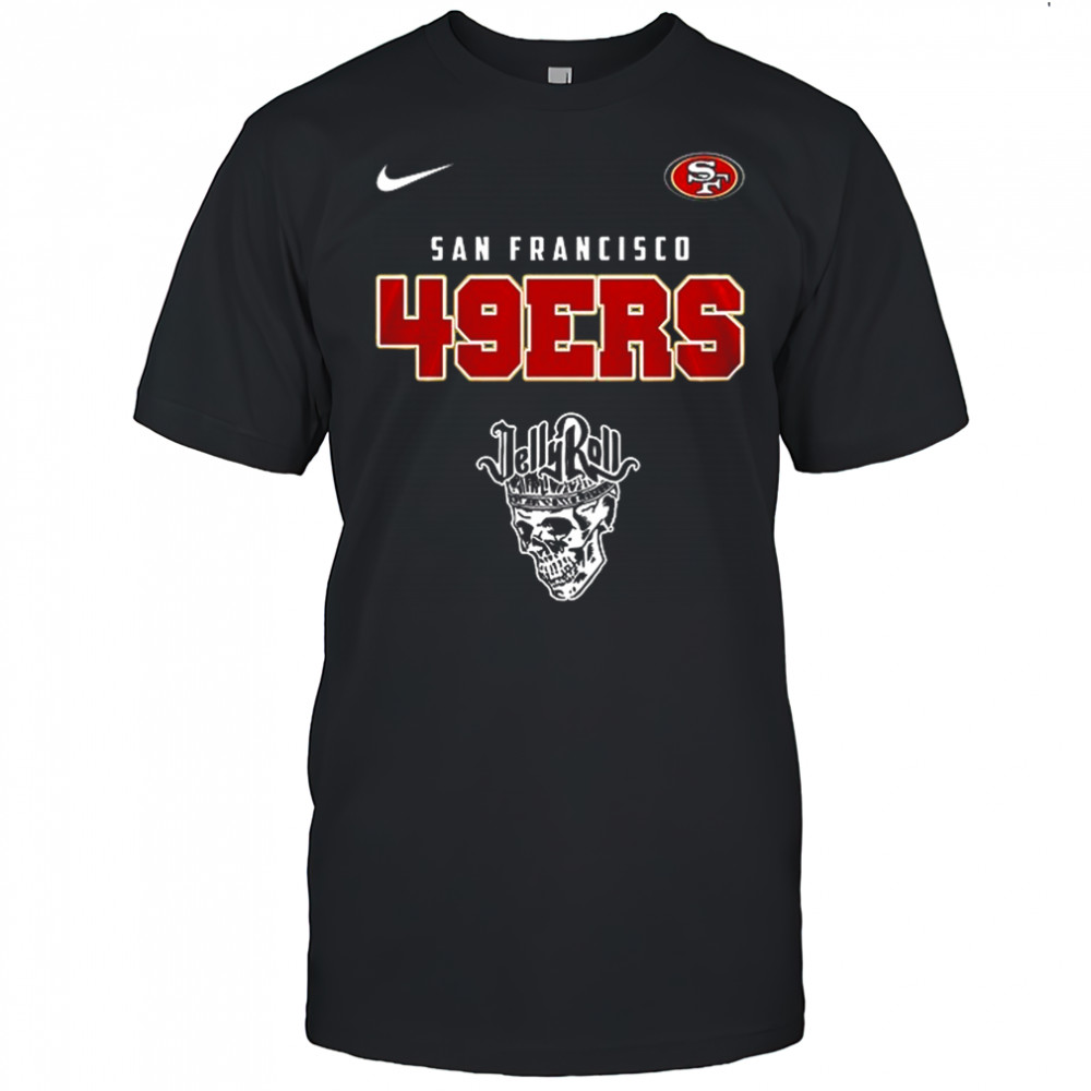 San Francisco 49ers x Jelly Roll meets football logo shirt