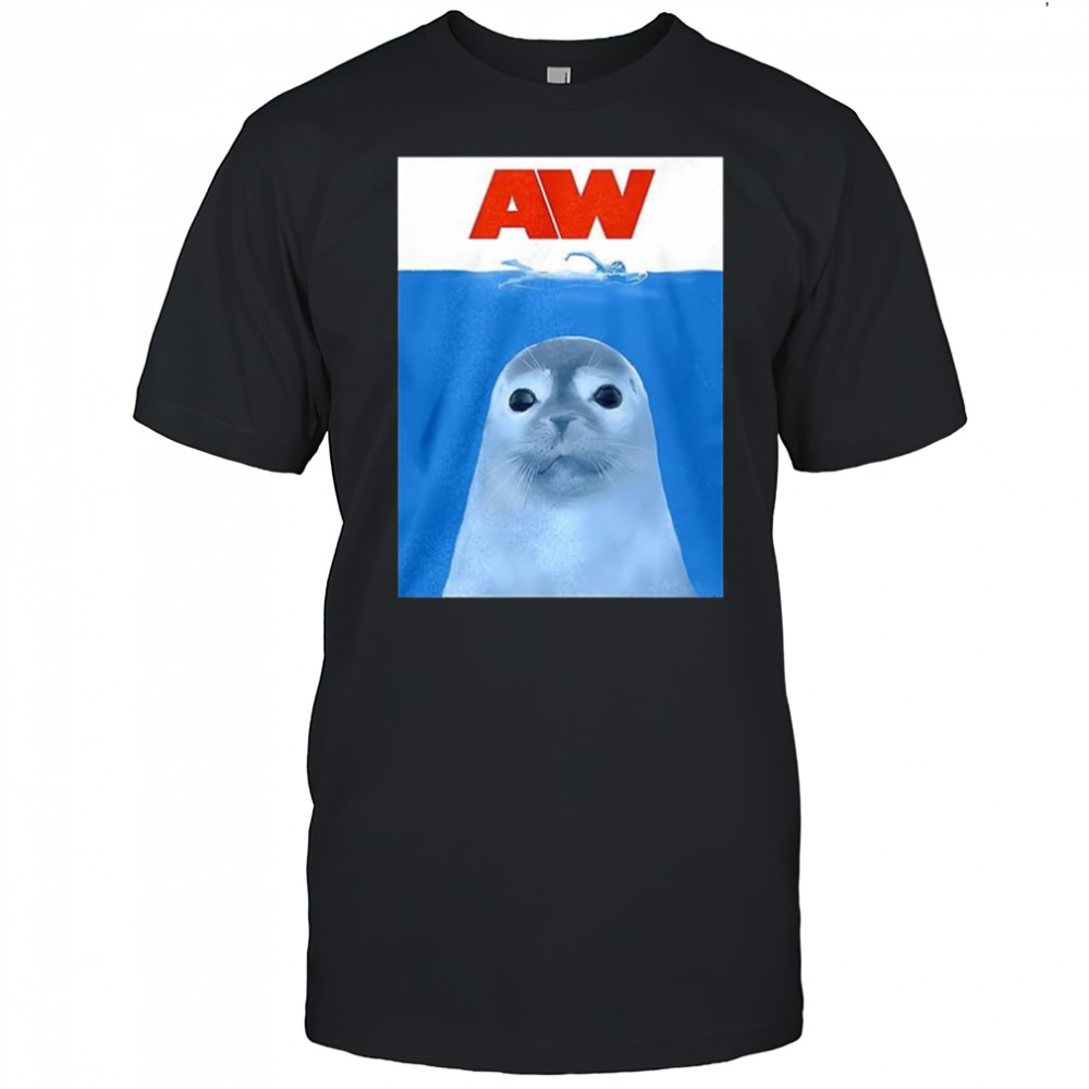 Seal aw style of Jaws shirt