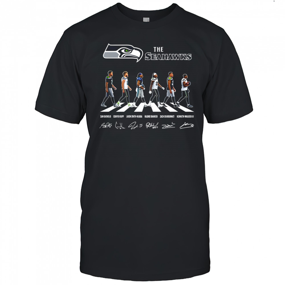 Seattle Seahawks NFL player cross the road signature shirt