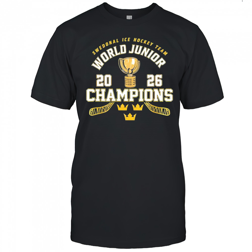 Swedonal Ice Hockey Team World Junior 2026 Champions shirt