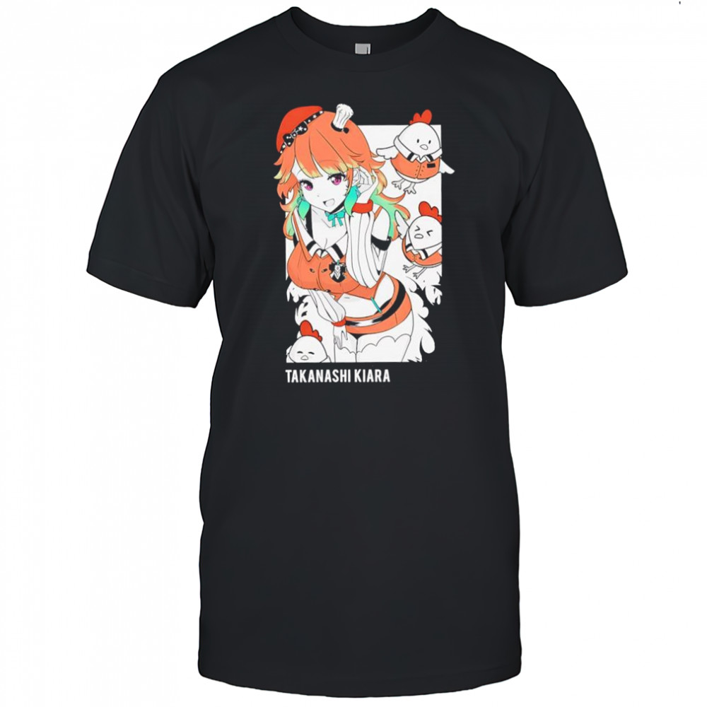 Takanashi Kiara anime character graphic shirt