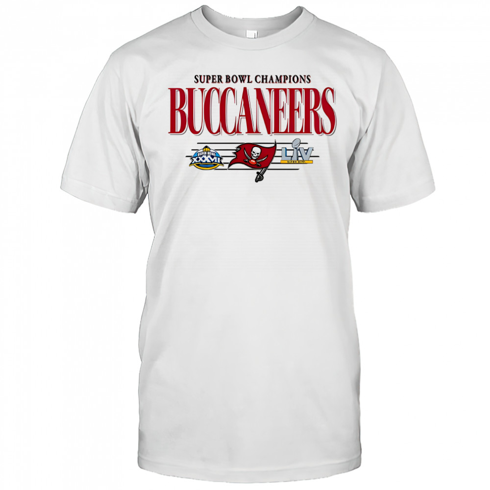 Tampa Bay Buccaneers NFL Super Bowl Champions The team’s championships vintage logo shirt