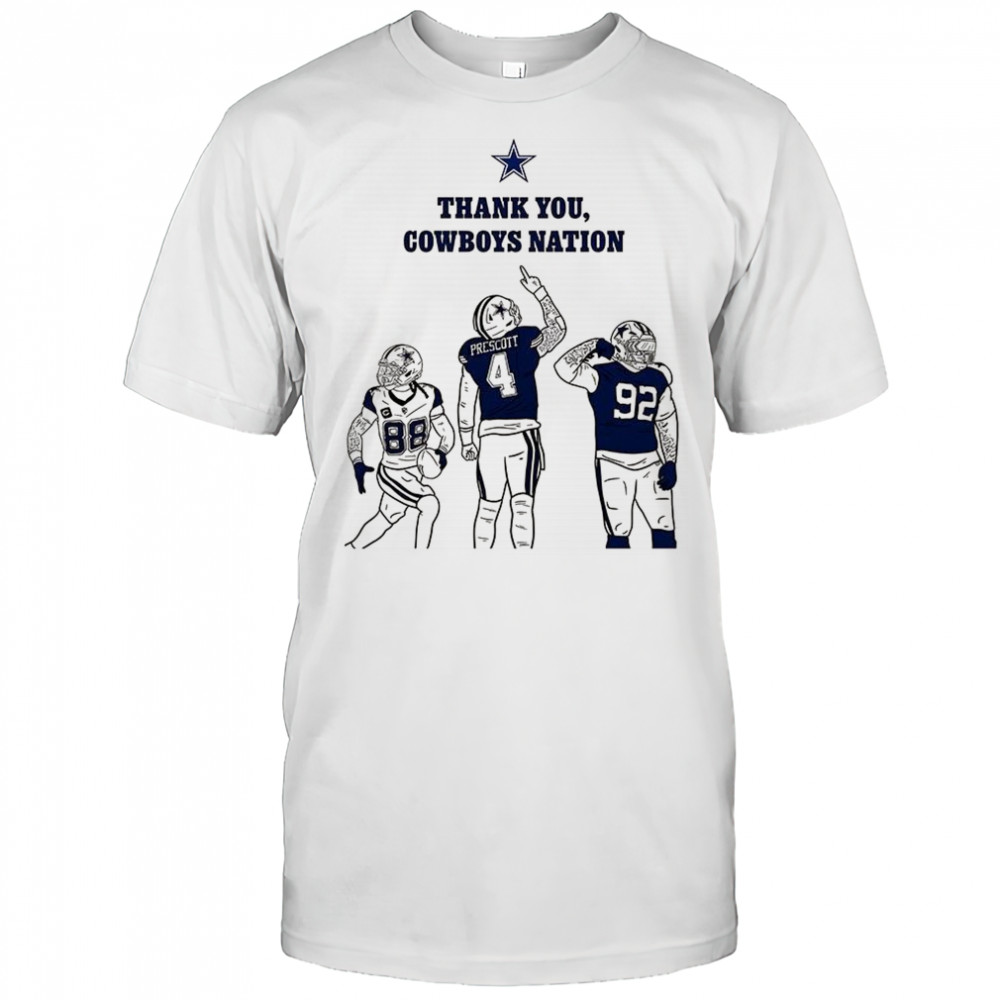 Thank you Dallas Cowboys nation shirt