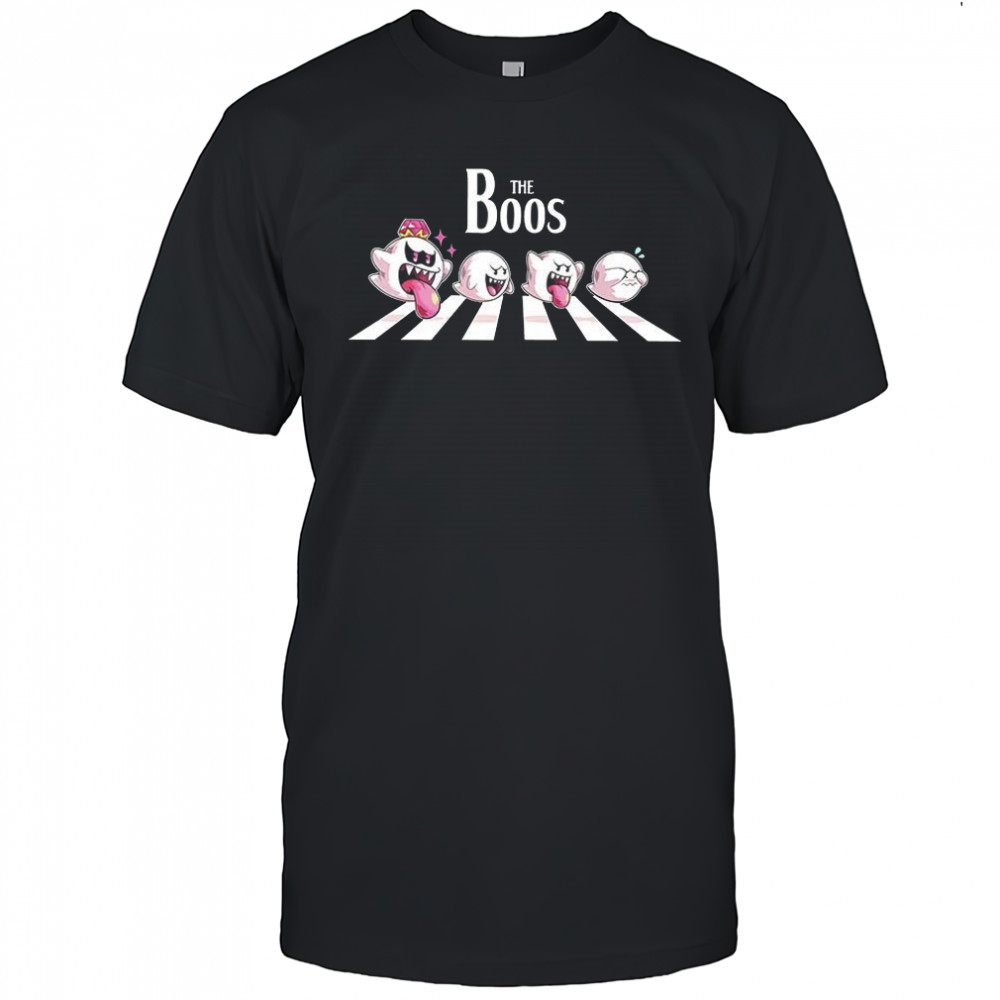 The boos ghost cross the road classic video game villain shirt