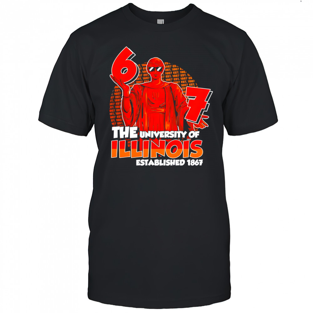 The University of Illinois Alma Mater established 1867 graphic shirt