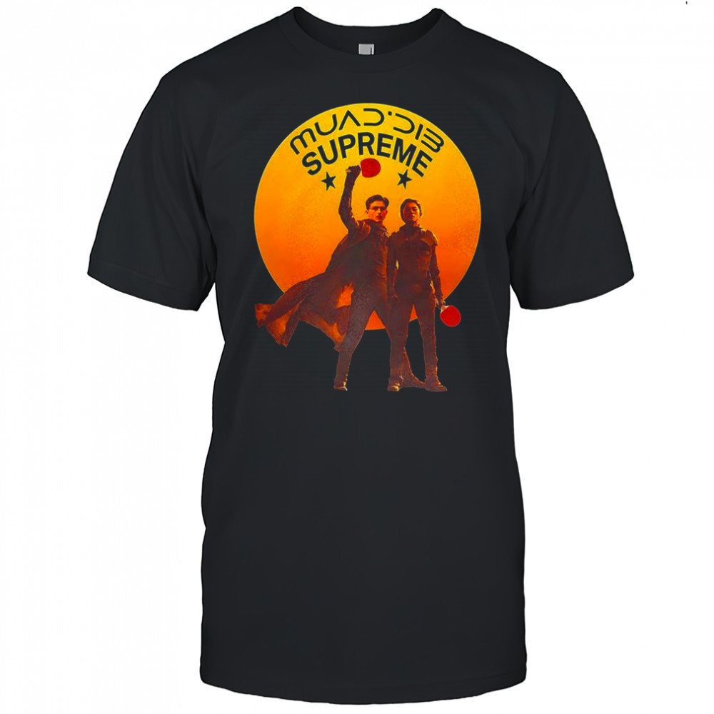 Timothée Chalamet and Zendaya Marty Muad’dib Supreme shirt