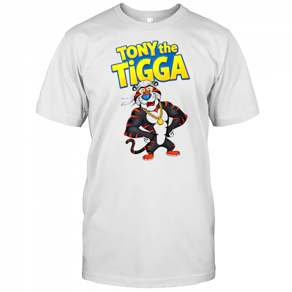 Tony The Tigga Kellogg’s Frosted Flakes cereal mascot meme shirt