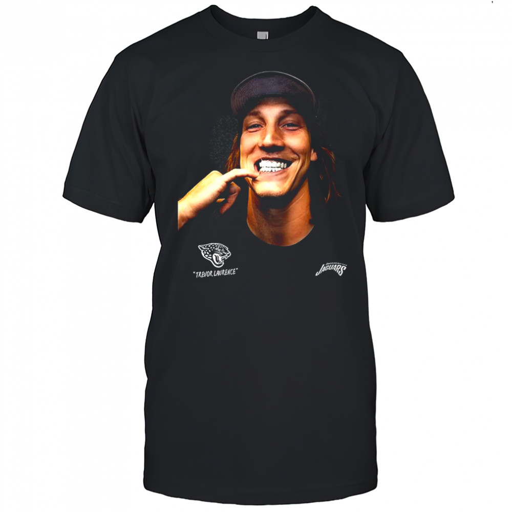 Trevor Lawrence Jacksonville Jaguars NFL diamond grillz portrait shirt