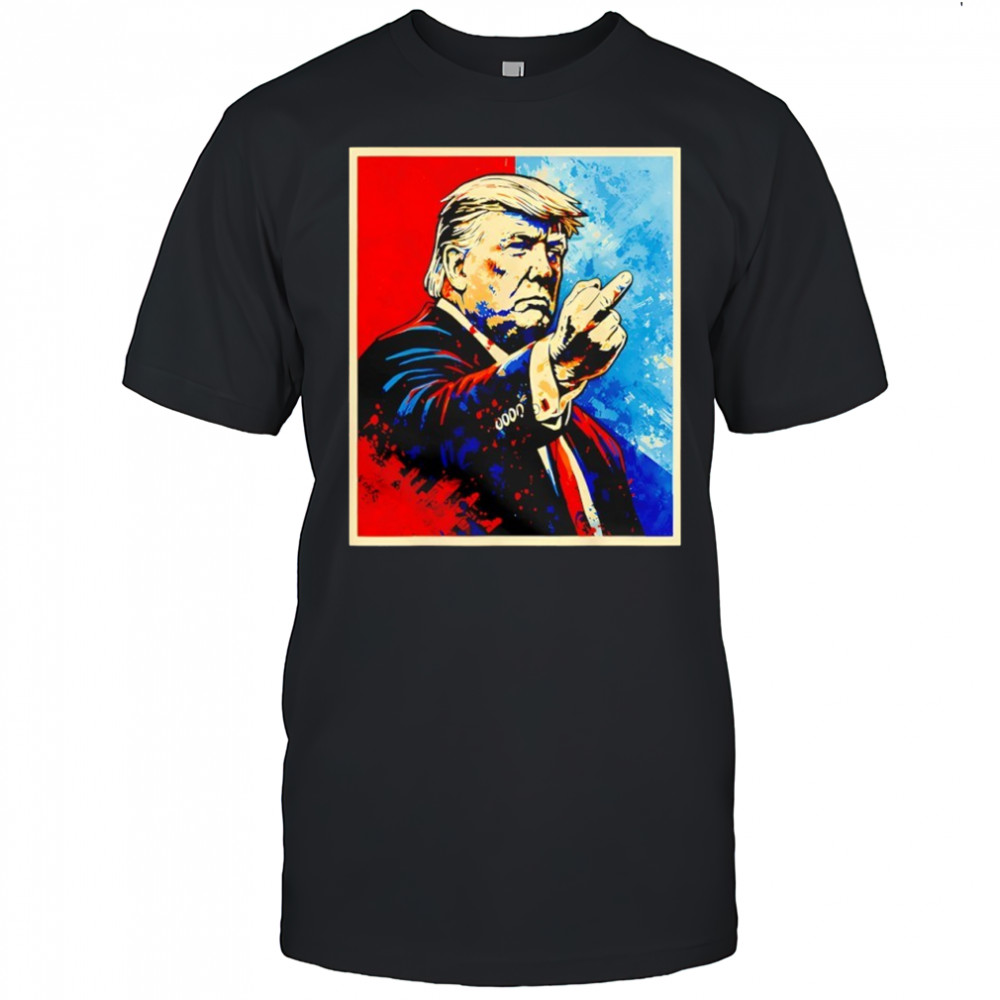 Trump Middle Finger 2026 Meme Vintage Funny Shirt