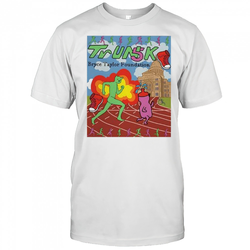 TrUNK 5k Bryce Taylor foundation cartoon shirt