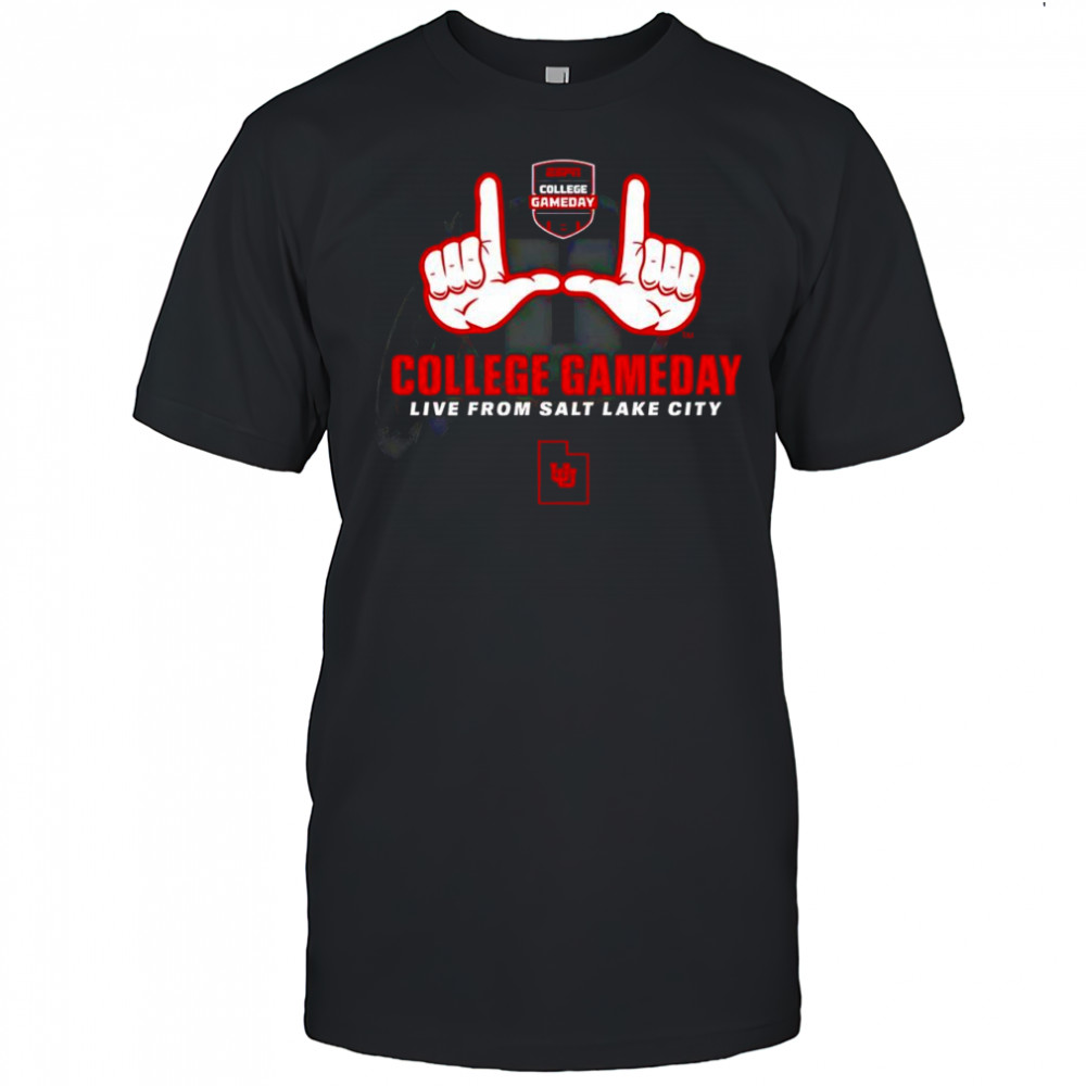 Utah Live from salt lake city ESPN College Gameday U Hands shirt