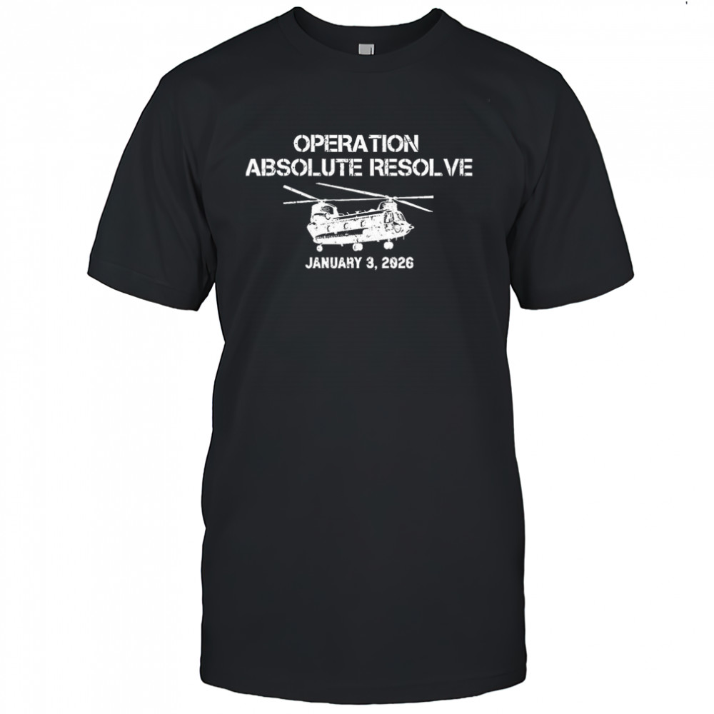 Venezuela 2026 operation absolute resolve Boeing CH-47 Chinook silhouette shirt