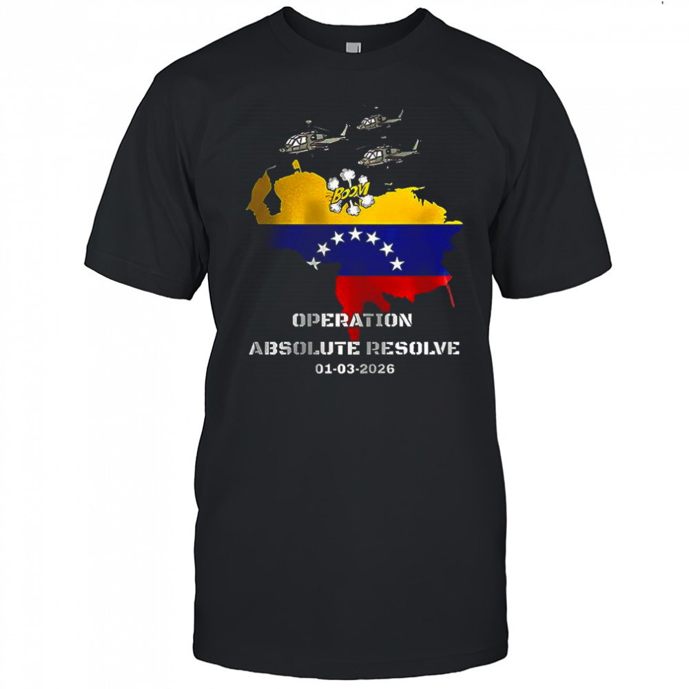 Venezuela 2026 operation absolute resolve map shirt