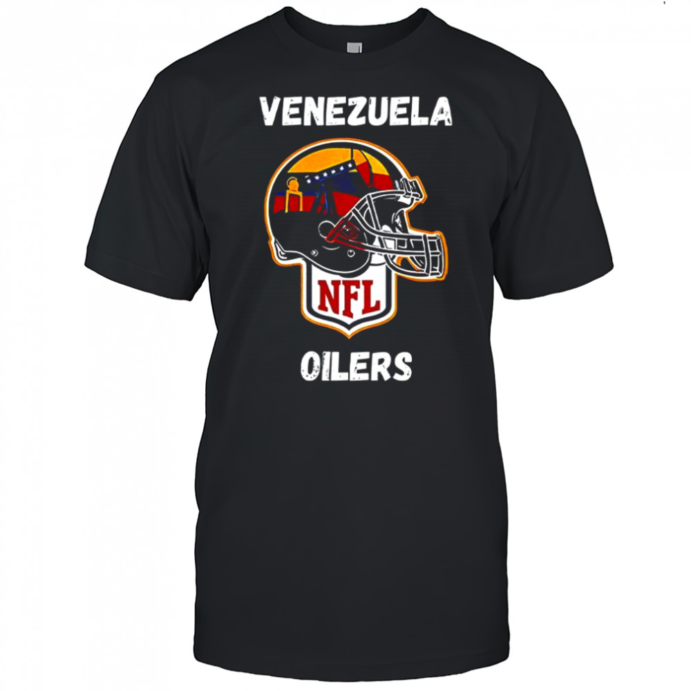 Venezuela Oilers helmet NFL football parody shirt